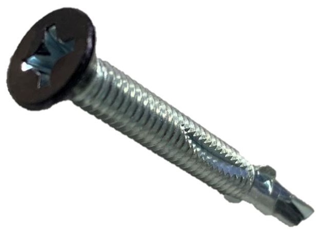 12T250RPF0Z/P699/3PT/18BK 12-14 X 2 1/2 PH FLAT REAMER SDS ZINC #3 PT  PT. #18 BLACK
